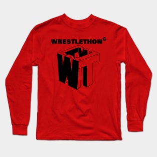 Wrestlethon 6 Black Logo Long Sleeve T-Shirt